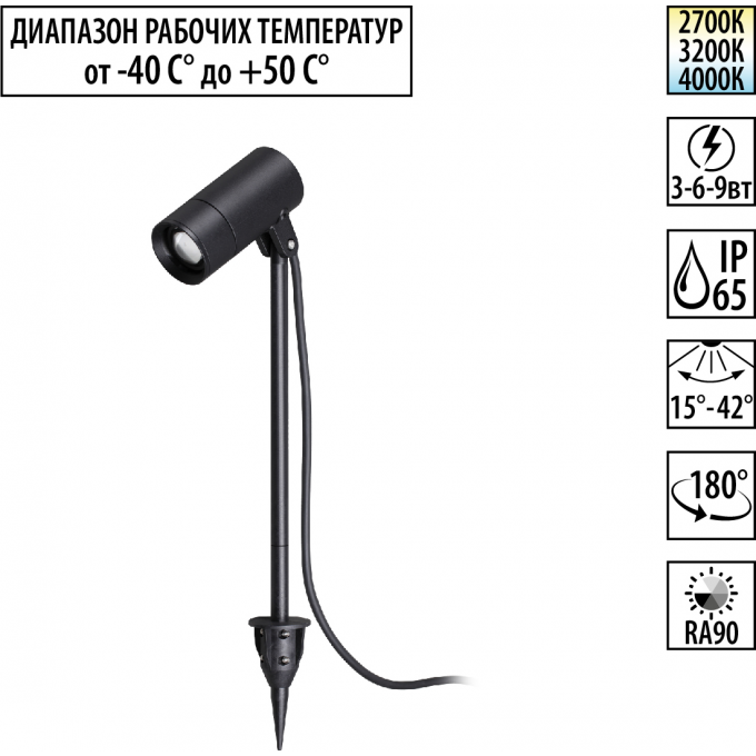 Грунтовый светильник Novotech Landscape 359713 NV-359713